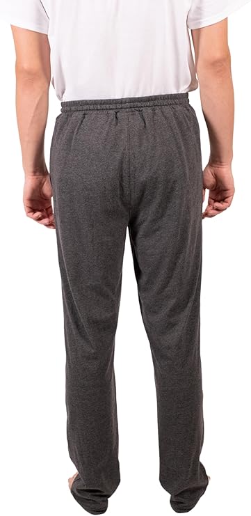 Ultra Game Men's NBA Official Sleepwear Super Soft Pajama Loungewear Pants, Chicago Bulls, Heather Charcoal 23|Chicago Bulls