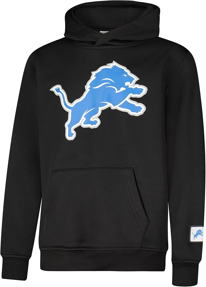 NFL Official Youth Super Soft T-Shirt & Hoodie Sweatshirt Set|Detroit Lions