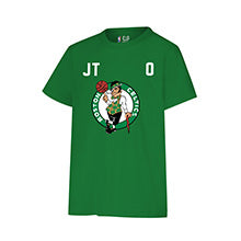 Ultra Game NBA Official Youth Super Soft Fly High Players T-Shirt, Boston Celtics - Jayson Tatum, Team Color|Boston Celtics - Jayson Tatum