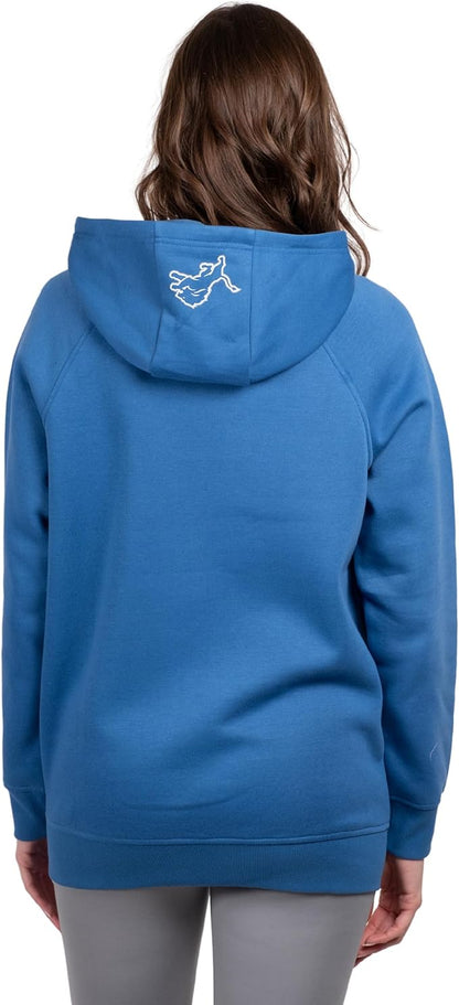 NFL Women's Official Super Soft Tie Neck Pullover Hoodie Sweatshirt|Detroit Lions