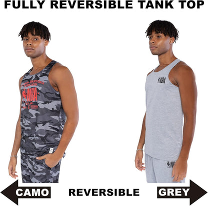 Ultra Game NBA Official Men’s Super-Soft Reversible Tank Top Muscle Tee, NBA|NBA