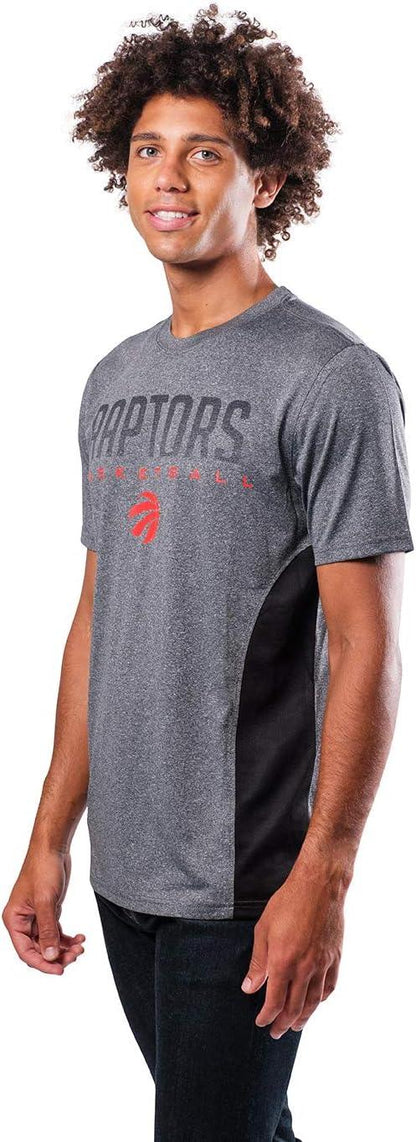 Ultra Game NBA Official Men’s Super Soft Supreme T-Shirt - Unisex, Toronto Raptors, Heather Charcoal|Toronto Raptors