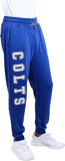 Ultra Game NFL Official Adults Super Soft Game Day Jogger Sweatpants - Unisex, Indianapolis Colts|Indianapolis Colts