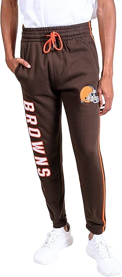 Ultra Game NFL Official Adults Super Soft Game Day Jogger Sweatpants - Unisex, Cleveland Browns|Cleveland Browns