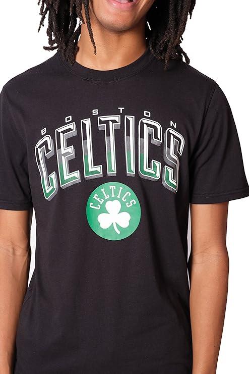 Ultra Game NBA Official Men’s Super Soft Supreme T-Shirt - Unisex, Boston Celtics, Black|Boston Celtics