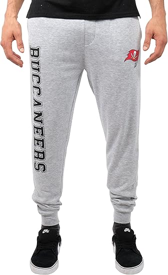 Ultra Game NFL Official Adults Super Soft Game Day Jogger Sweatpants - Unisex, Tampa Bay Buccaneers, Team Color|Tampa Bay Buccaneers