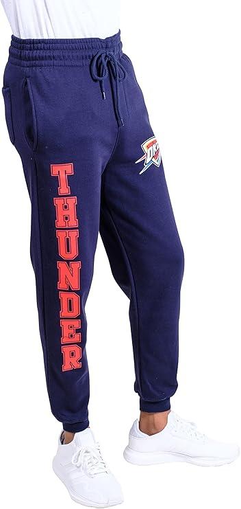 Ultra Game NBA Official Men‚Äôs Super Soft Jogger Sweatpants - Unisex, Oklahoma City Thunder, Team Color|Oklahoma City Thunder