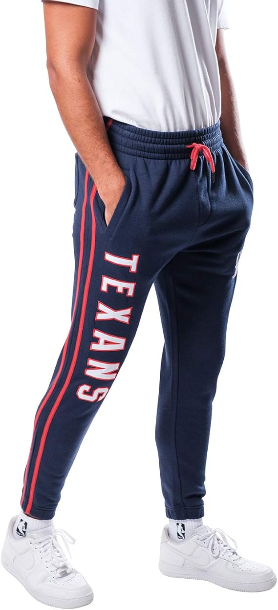 NFL Official Adults Active Super Soft Fleece Game Day Jogger Sweatpants - Unisex|Houston Texans