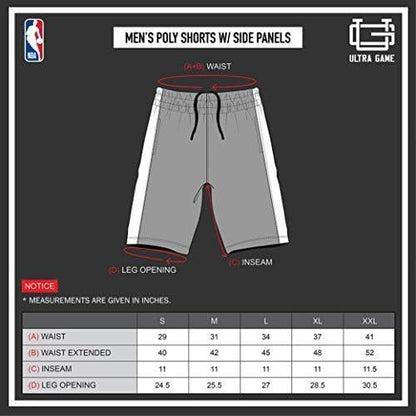 Ultra Game NBA Atlanta Hawks Men's Active Soft Workout Basketball Training Shorts|Atlanta Hawks - UltraGameShop