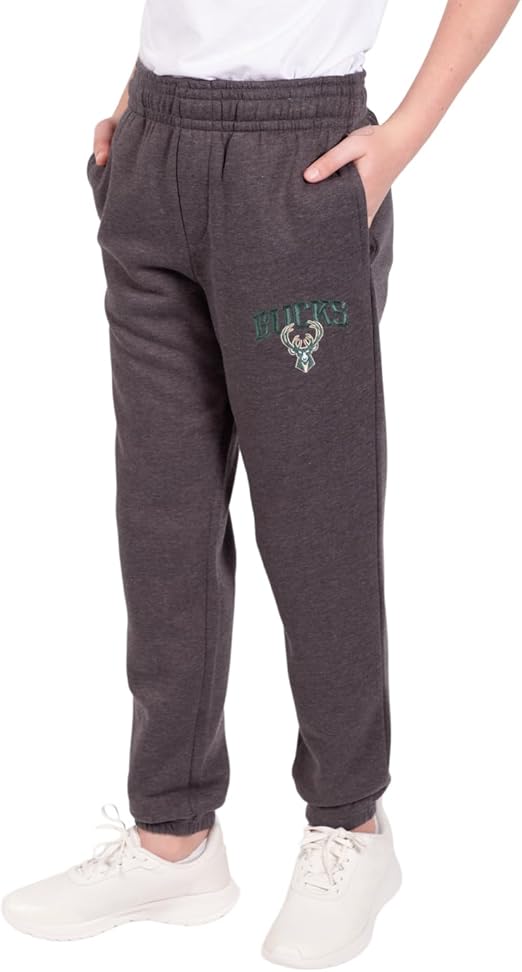 Ultra Game NBA Milwaukee Bucks Boys Extra Soft Jogger Sweatpants|Milwaukee Bucks - UltraGameShop