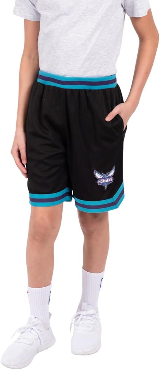 Ultra Game NBA Charlotte Hornets Boys Active Knit Slam Basketball Training Shorts|Charlotte Hornets - UltraGameShop