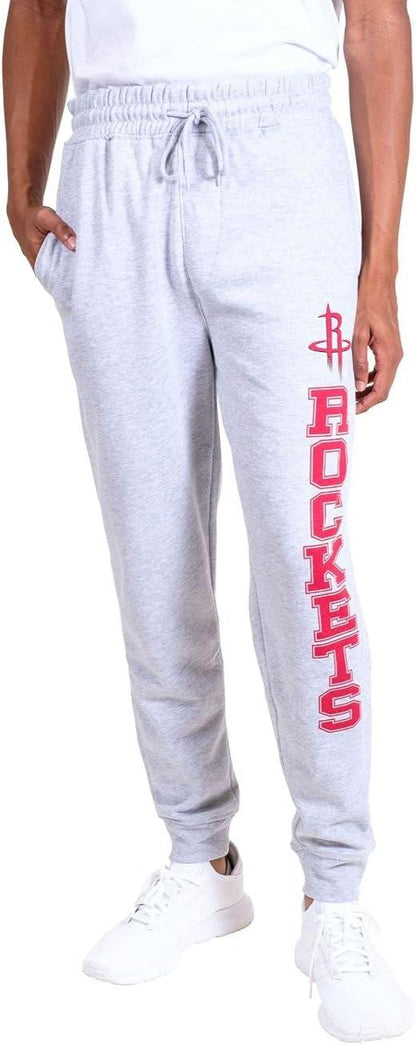 Ultra Game NBA Houston Rockets Men's Super Soft Game Day Jogger Sweatpants|Houston Rockets - UltraGameShop