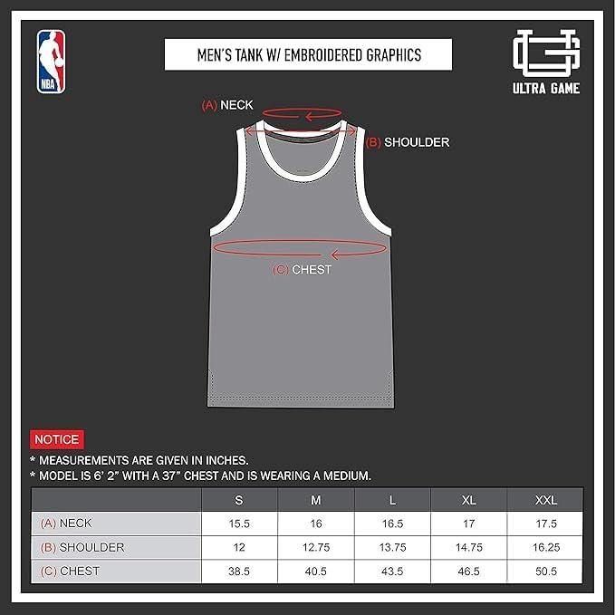 Ultra Game NBA Denver Nuggets Men's Sleeveless Mesh Tank Top Muscle T-Shirt|Denver Nuggets - UltraGameShop