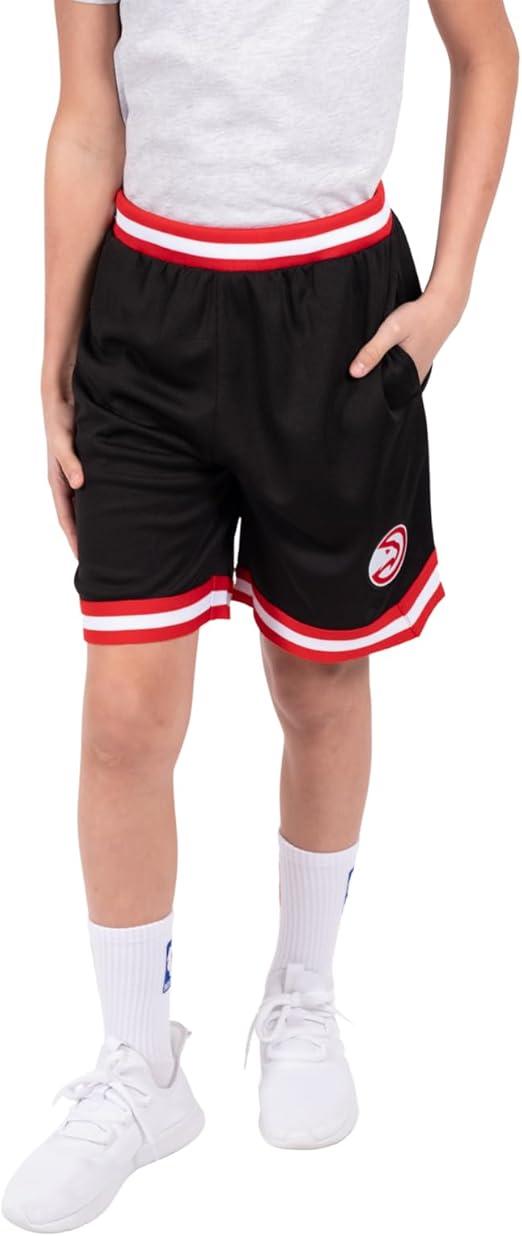 Ultra Game NBA Atlanta Hawks Boys Active Knit Slam Basketball Training Shorts|Atlanta Hawks - UltraGameShop