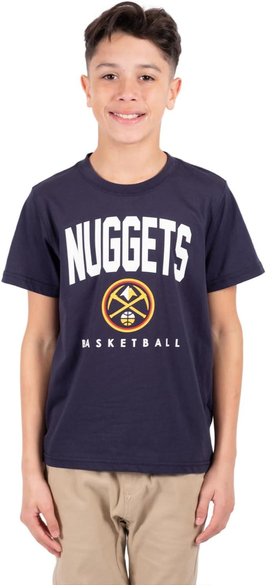 Ultra Game NBA Denver Nuggets Boys Super Soft Game Time T-Shirt|Denver Nuggets - UltraGameShop