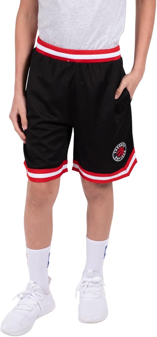 Ultra Game NBA Toronto Raptors Boys Active Knit Slam Basketball Training Shorts|Toronto Raptors - UltraGameShop