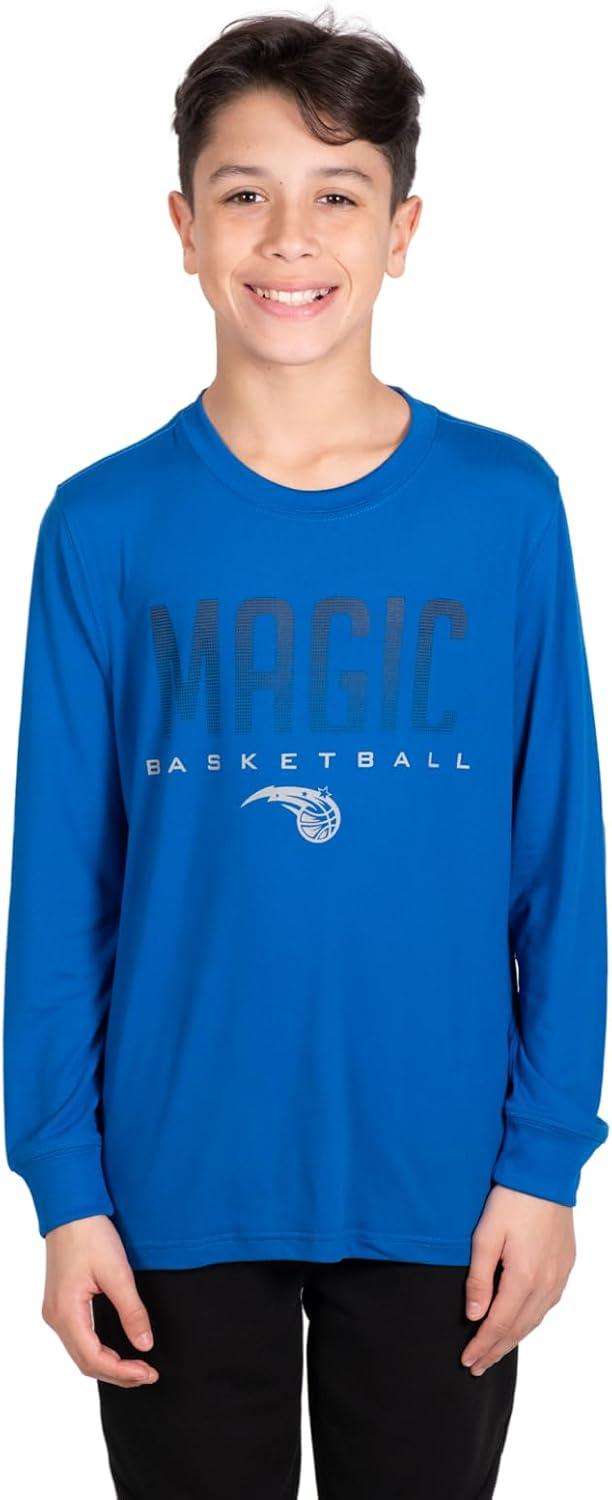 Ultra Game NBA Orlando Magic Boys Super Soft Long Sleeve Active T-Shirt|Orlando Magic - UltraGameShop