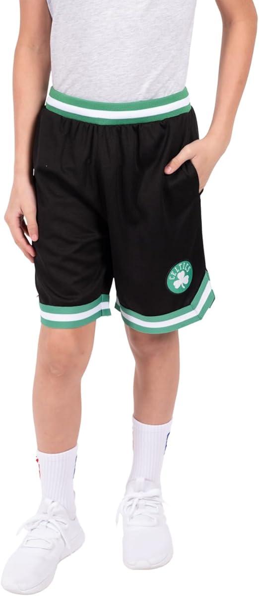 Ultra Game NBA Boston Celtics Boys Active Knit Slam Basketball Training Shorts|Boston Celtics - UltraGameShop