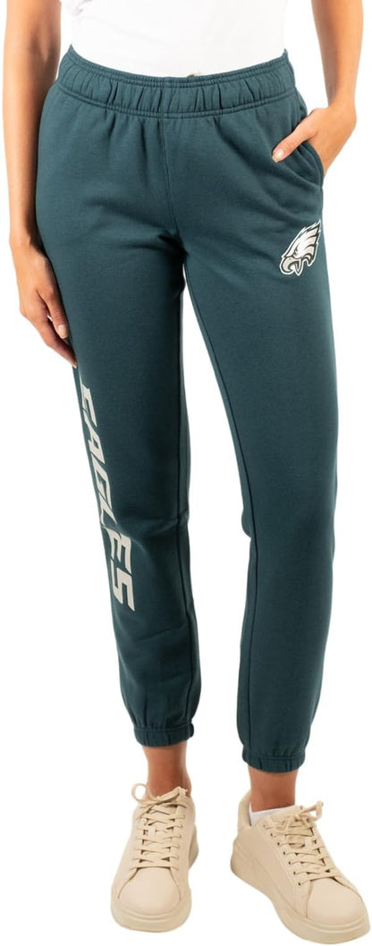 NFL Official Women's Super Soft Fleece Jogger Sweatpants|Philadelphia Eagles