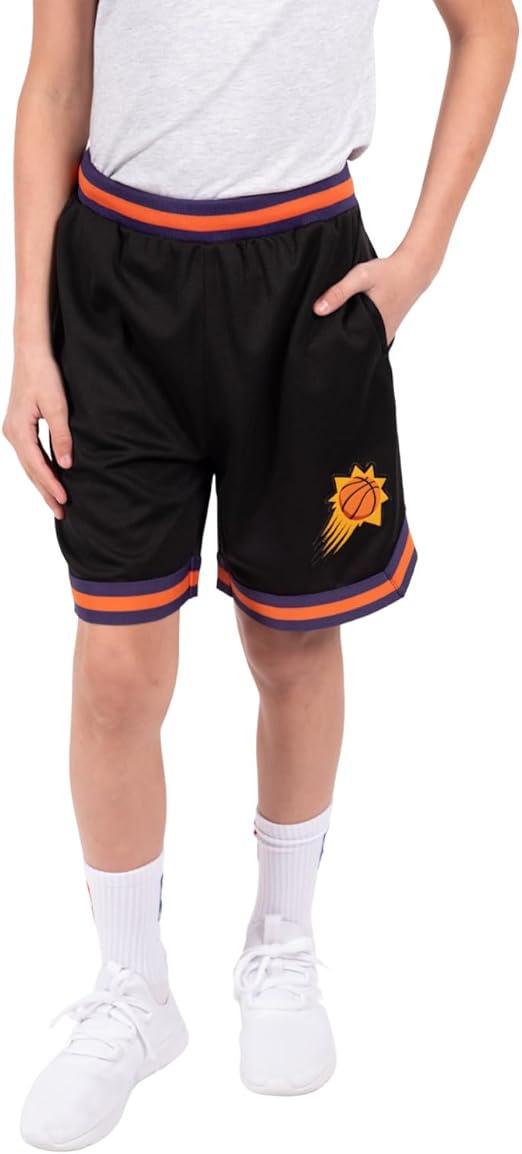 Ultra Game NBA Phoenix Suns Boys Active Knit Slam Basketball Training Shorts|Phoenix Suns - UltraGameShop