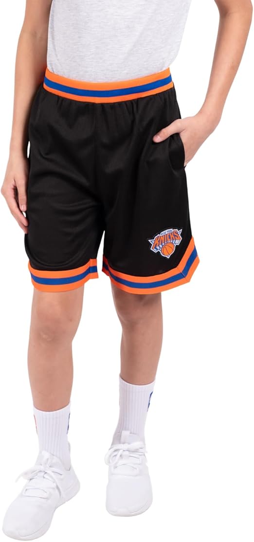 Ultra Game NBA New York Knicks Boys Active Knit Slam Basketball Training Shorts|New York Knicks - UltraGameShop