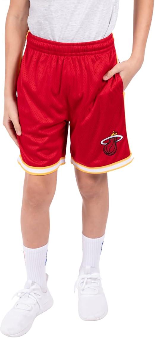 Ultra Game NBA Miami Heat Boys Active Knit Slam Basketball Training Shorts|Miami Heat - UltraGameShop