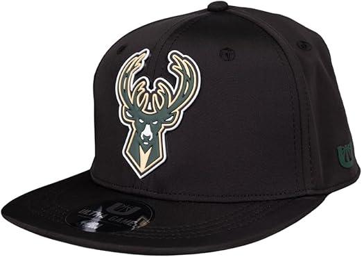 Ultra Game NBA Milwaukee Bucks Boys 8-20 Ultimate Snap Back Baseball Cap Hatt|Milwaukee Bucks - UltraGameShop