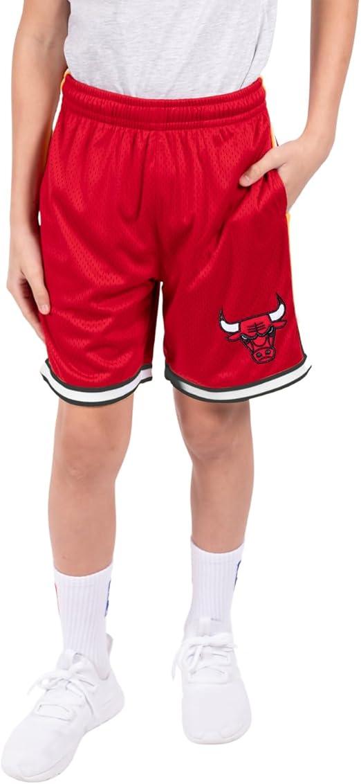 Ultra Game NBA Chicago Bulls Boys Active Knit Slam Basketball Training Shorts|Chicago Bulls - UltraGameShop