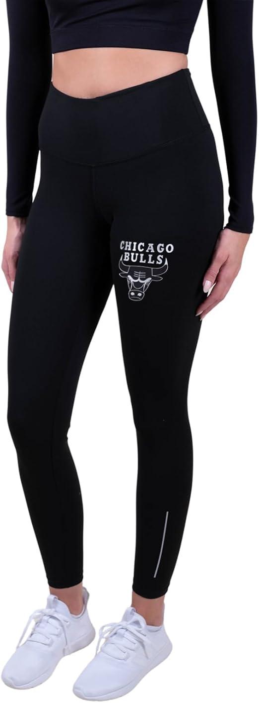 Ultra Game NBA Chicago Bulls Women's Super Soft Lightweight Leggings Fitness Sport Yoga Active Pants|Chicago Bulls - UltraGameShop