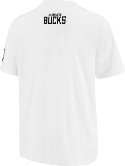 Ultra Game Men's NBA Official Super Soft Bold Graphics T-Shirt, Milwaukee Bucks, Team Color|Milwaukee Bucks