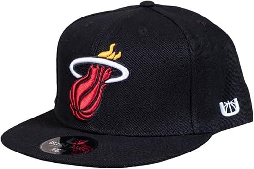 Ultra Game NBA Adults Miami Heat Twill Snap Back Ultimate Baseball Cap Hat| Miami Heat - UltraGameShop