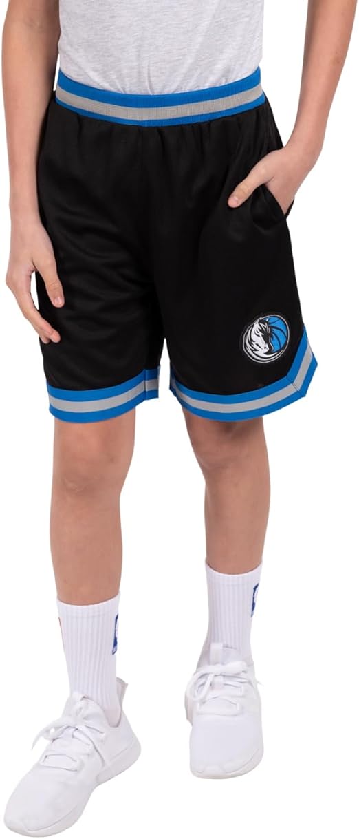 Ultra Game NBA Dallas Mavericks Boys Active Knit Slam Basketball Training Shorts|Dallas Mavericks - UltraGameShop