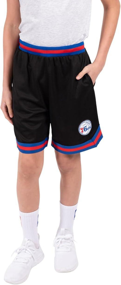 Ultra Game NBA Philadelphia 76ers Boys Active Knit Slam Basketball Training Shorts|Philadelphia 76ers - UltraGameShop