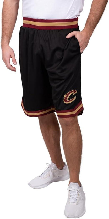 Ultra Game NBA Cleveland Cavaliers Men's Active Knit Basketball Training Shorts|Cleveland Cavaliers - UltraGameShop