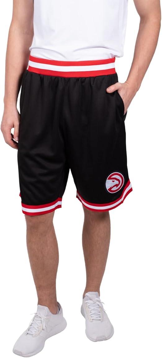 Ultra Game NBA Atlanta Hawks Men's Active Knit Basketball Training Shorts|Atlanta Hawks - UltraGameShop