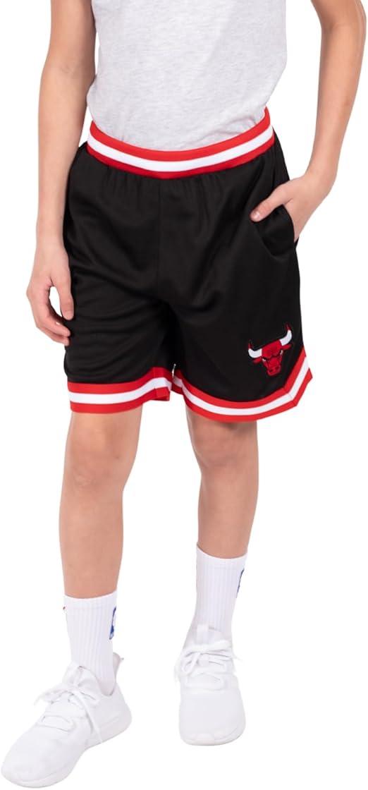 Ultra Game NBA Chicago Bulls Boys Active Knit Slam Basketball Training Shorts|Chicago Bulls - UltraGameShop