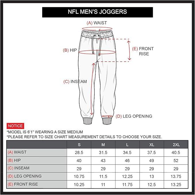 Ultra Game NFL Official Adults Super Soft Game Day Jogger Sweatpants - Unisex, Chicago Bears, Team Color|Chicago Bears