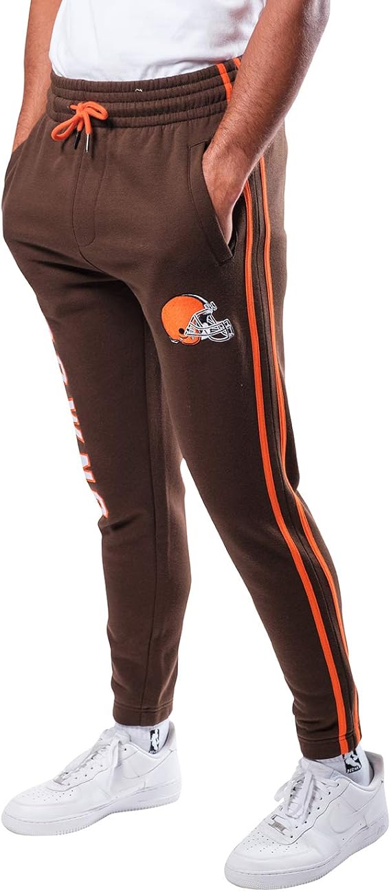 Ultra Game NFL Official Adults Super Soft Game Day Jogger Sweatpants - Unisex, Cleveland Browns|Cleveland Browns