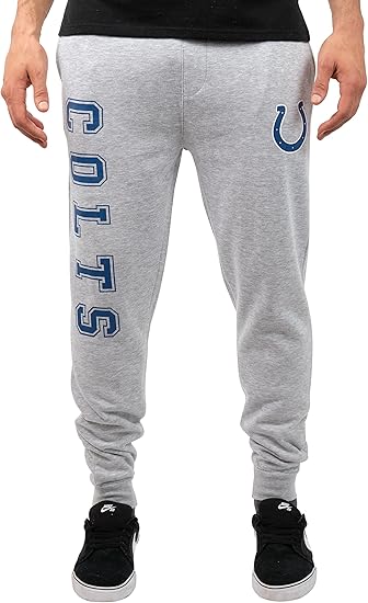 Ultra Game NFL Official Adults Super Soft Game Day Jogger Sweatpants - Unisex, Indianapolis Colts|Indianapolis Colts