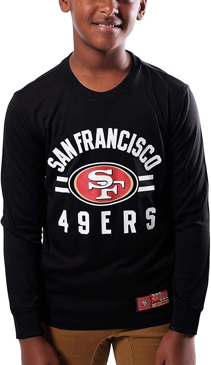 NFL Official Youth Super Soft Supreme Long Sleeve T-Shirt|San Francisco 49ers