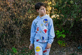 Ultra Game Youth's NBA Official Super Soft Hoodie Sweatshirt & Joggers Sweatpants Set, Multi-Team, Heather Gray|Multi-Team