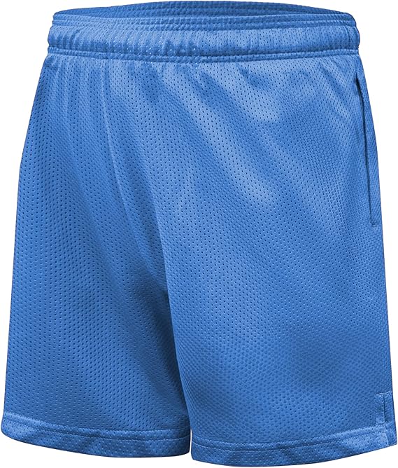 Ultra Game NFL Official Adults Super Soft Mesh Active Training Shorts, Detroit Lions, Team Color|Detroit Lions