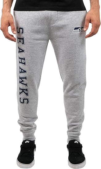 Ultra Game NFL Official Adults Super Soft Game Day Jogger Sweatpants - Unisex, Seattle Seahawks|Seattle Seahawks