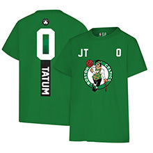 Ultra Game NBA Official Youth Super Soft Fly High Players T-Shirt, Boston Celtics - Jayson Tatum, Team Color|Boston Celtics - Jayson Tatum