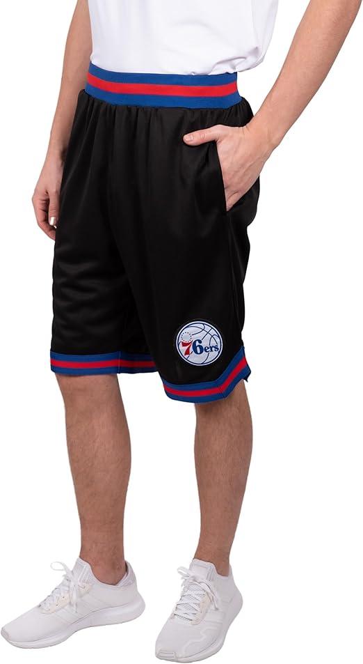 Ultra Game NBA Philadelphia 76ers Men's Active Knit Basketball Training Shorts|Philadelphia 76ers - UltraGameShop