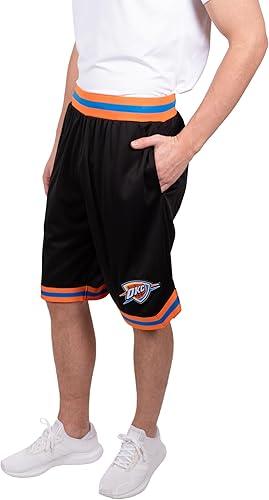 Ultra Game NBA Oklahoma City Thunder Men's Active Knit Basketball Training Shorts|Oklahoma City Thunder - UltraGameShop