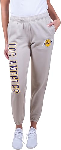 Ultra Game NBA Los Angeles Lakers Women's Super Soft Active Fleece Sweatpants Joggers|Los Angeles Lakers - UltraGameShop