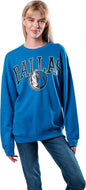 Ultra Game NBA Women's Dallas Mavericks Extra Soft Fleece Distressed Oversized Pullover Sweatshirt | Dallas Mavericks - UltraGameShop