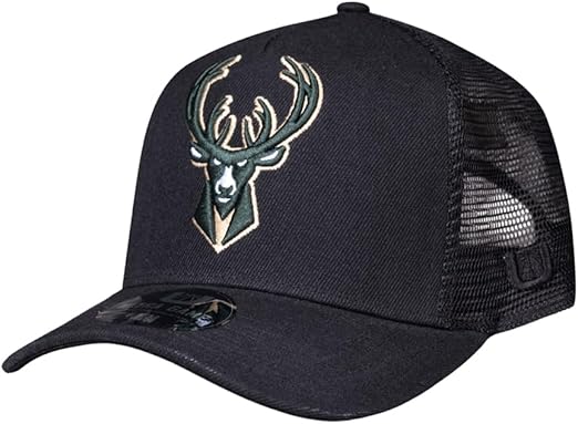 Ultra Game NBA Adults Milwaukee Bucks Snap Back All Around The World Trucker Baseball Cap Hat| Milwaukee Bucks - UltraGameShop