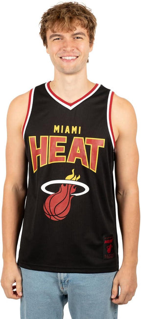 Ultra Game NBA Miami Heat Men's Sleeveless Mesh Tank Top Muscle T-Shirt|Miami Heat - UltraGameShop